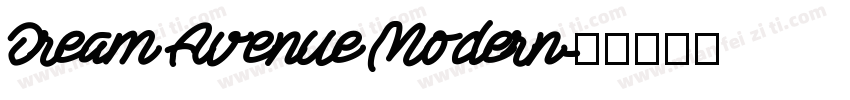 Dream Avenue Modern字体转换
